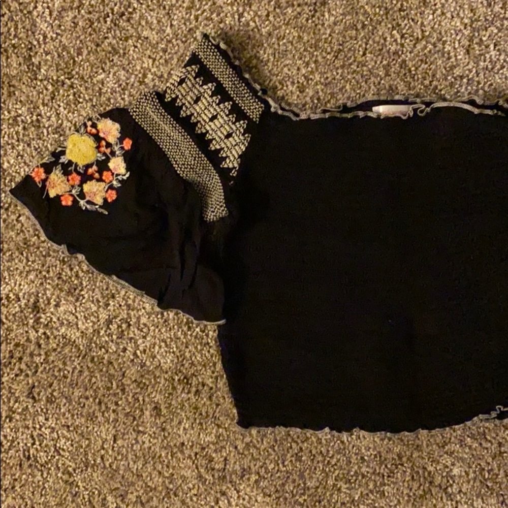 Off the shoulder crop top